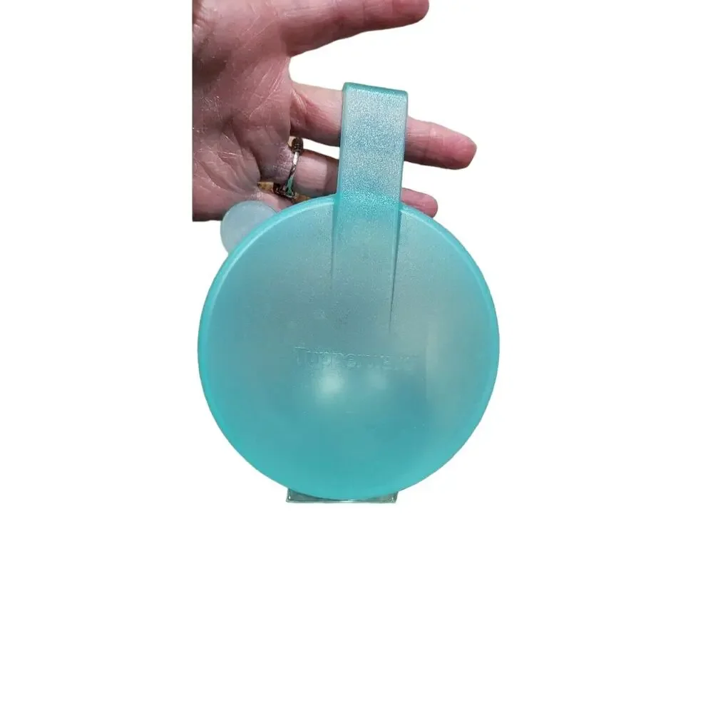 Tupperware Forget Me Not Large Hanging Tomato Onion Keeper Aqua #4201